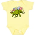 thumbnail image 3 of Inktastic Easter Bunny Stegosaurus with Eggs and Pink Ears Boys or Girls Baby Bodysuit, 3 of 5