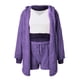 thumbnail image 3 of Gibobby Conjunto de pijama Pijamas de mujer Chaleco de piezas Pantalones cortos Chaqueta Pijamas de felpa Conjuntos de piezas(PP2,M), 3 of 5
