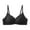 Black, variant on Women Bra Seamless Adjustable Uplift Bra Side Spill Wire Push Up Slimming Anti Droop Brown M