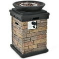 thumbnail image 1 of Gymax 40,000 BTU Burning Fire Bowl Column Propane Patio Yard w/ Lava Rocks, 1 of 9