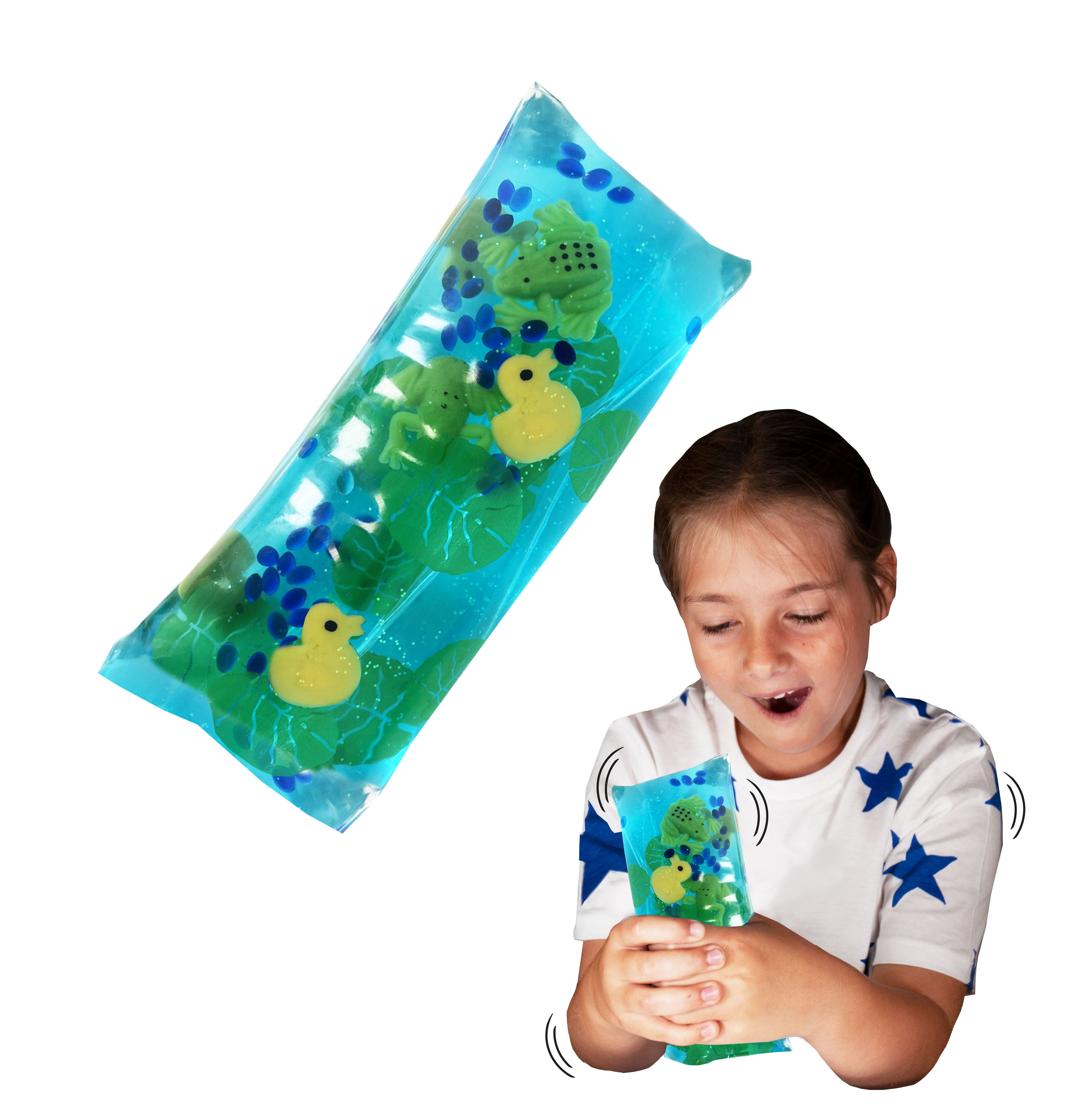 bøf Vend tilbage Spytte Wiggly Jiggly - Pond Life from Deluxebase. Large super squishy water snake  fidget toy with duck and frog figures. Great sensory toy for autism and  ADHD - Walmart.com