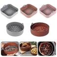 thumbnail image 1 of Air Fryer Silicone Bakeware Baking Tools Reusable Silicone Pot Baking Basket Pizza Plate Grill Pot Kitchen Cake Cooking Tool, 1 of 5