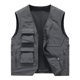 thumbnail image 1 of Chaleco de Carga Para Hombres, Ropa de Trabajo, Abrigo Sólido, Cuello Levantado, Sin Mangas, Chaqueta Sin Capucha, Camisetas Sin Mangas Odeerbi ODB175880, 1 of 9