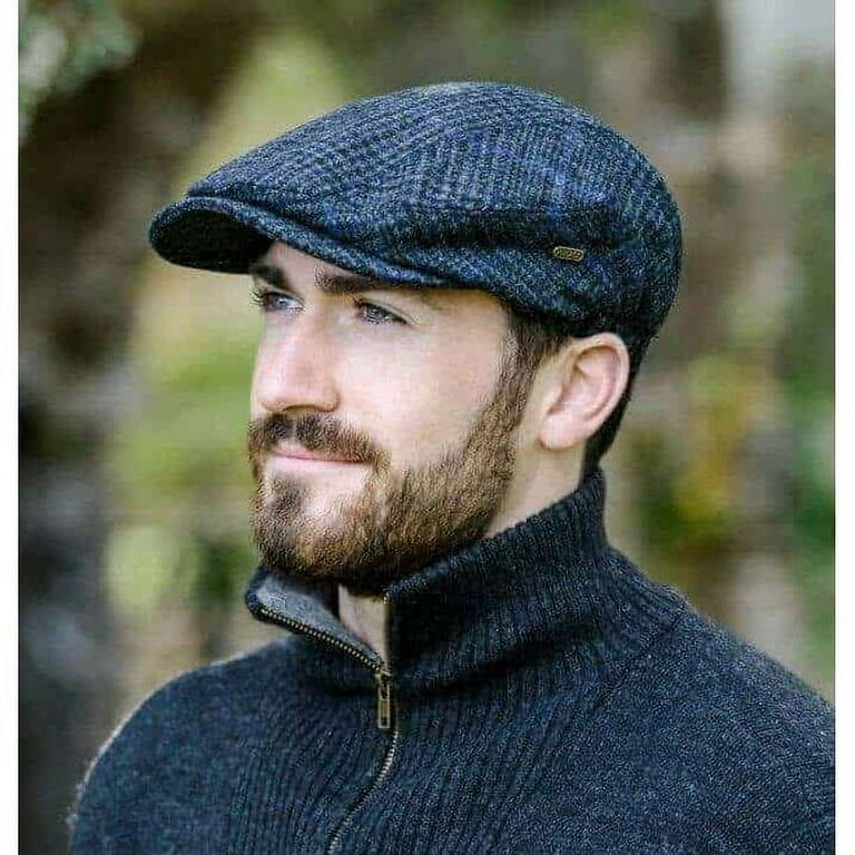 Tweed Golf Cap, Traditional Style Golfing Hat, Irish Golf Fashion, Brown,  Small at  Men's Clothing store
