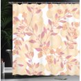 thumbnail image 4 of Ambesonne Beige Shower Curtain, Floral Art Berry Pastel, 69"Wx84"L, Pink Peach, 4 of 5