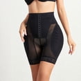 thumbnail image 5 of SWSMCLT Women's Padded Shapewear Shorts Gala Hook Butt Lifter Firm Body Shaper Trainer Fitted Basic Above Knee Black 18, 5 of 5