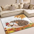thumbnail image 2 of Happy Hedgehog 63''x48'' Plush Memory Foam Bath Mat, Soft, Absorbent, Non Slip, Durable, 2 of 7