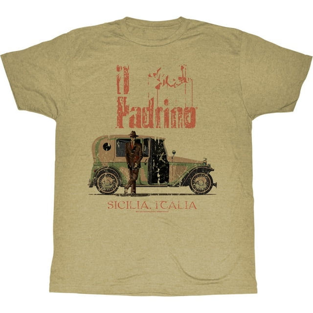 Godfather T-Shirt Adulte Kaki Chiné Il Padrino