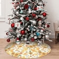thumbnail image 5 of Sikiie Groovy Hippie Flower Mushrooms 30-48 inches {designName} Print Christmas Tree Skirt Snowman Xmas Tree Skirt with Edge Christmas Decorations for Holiday Party36", 5 of 7