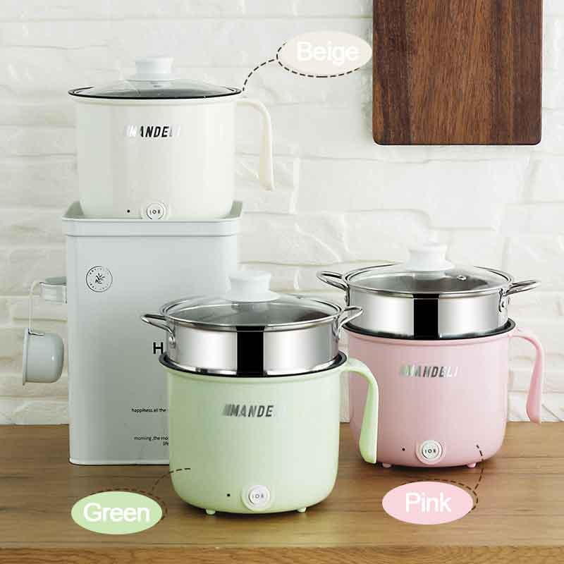 Electric Cooker Machine Non-stick Pan Single/Double Layer 1-2 People Rice  Cooker 110V 220V Household Hot Pot Foy Home