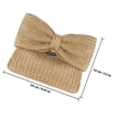 thumbnail image 4 of RENACLIPY Sac à Main Nœud Papillon Petite Pochette Kaki Lot de 1 Style d'Été pour Femmes, 4 of 5
