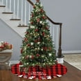 thumbnail image 6 of HongHeng Circle Christmas Tree Skirt 35 in for Christmas Decorations Skirt Rustic Xmas Holiday New Year Party Tree Mat Decor Indoor Outdoor Christmas Tree Mats, 6 of 6