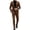 #384-Brown, variant on Men's 2 Piece Suit Set Slim Fit One Button Blazer And Dress Pants Formal Business Wedding Outfit Brown L Gift