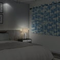 thumbnail image 5 of Blue Floral Curtains,Rustic Style Blackout Window Drapes for Bedroom Living Room 2 Panel Sets,52x84 Inch, 5 of 6