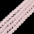 thumbnail image 2 of Transparent Glass Beads Strands Faceted Frosted Rondelle Pink 3.5~3.8mm Hole: 1mm about 113~115pcs/strand 32~33cm, 2 of 5