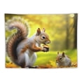 thumbnail image 5 of Orinice Squirrel eating walnut Printing Decorative tapestry  Suitable for wall hanging, dormitory,wall High-quality fabrics 40x60inch, 5 of 6