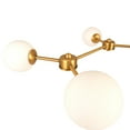 thumbnail image 5 of Creative Co-Op Sputnik Opal Glass Chandelier, Brushed Gold, 5 of 8