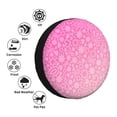 thumbnail image 5 of Gaeub Breast Cancer Pink Ribbons Awareness 14-17in Tire Cover, Spare Tire Cover, for Camper Caravan, Trailer, Car, Truck, SUV, Jeep - 15 inch, 5 of 9
