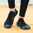 thumbnail image 2 of lnmuld Men Women Barefoot Shoes, Breathable Mesh Shoes for Water Yoga Fitness Hiking Color:Blue,Size:5.5, 2 of 9
