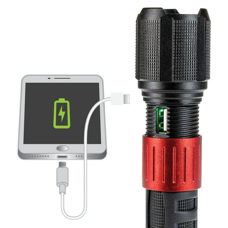 Dorcy 41-4358 1,000-Lumen USB-Rechargeable Instant Spot Flood Flashlight 