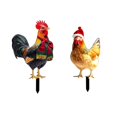 thumbnail image 1 of TIELUTT Interesting Xmas Animal Garden Ground Stake Set Colorful Insert Art Xmas Outdoor Ornamentation for Yard Flower Yard Garden Sticks Label Mailbox Flag Replacement Rabbit Cards Garden Label Outd, 1 of 7