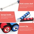thumbnail image 3 of 2Pcs 5.2FT Handheld Telescoping Flag Pole with Clips, Portable Stainless Steel Flagpole Extendable Telescopic Flag Poles for Tour Guide Horse Training Festival, 5.2FT, 3 of 7