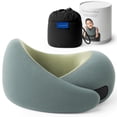 thumbnail image 1 of Almohada cervical OSTRICH PILLOW Go de espuma viscoelástica con bolsa de viaje, 1 of 8