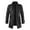 Black, variant on Odeerbi Faux Leather Outwear Jackets for Men Mid-length Solid Artificial Leather Stand Collar Slim Jacket Coats Black