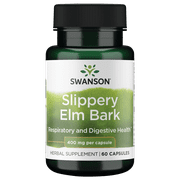 Swanson Slippery Elm Bark 400 mg 60 Caps