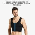 thumbnail image 3 of Men Chest Shape Vests Male Control Breast Lift Supporting Posture Correct Gynecomastia Professional Slimming Tank Top Correct Corset Compressing Compression No.1, 3 of 8