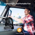 thumbnail image 7 of 30000mAh Portable Camping Fan, Rechargeable USB Tent Fan with LED Light & Hooks, Battery Personal Turbo for Travel Table Camping Gear, 7 of 7