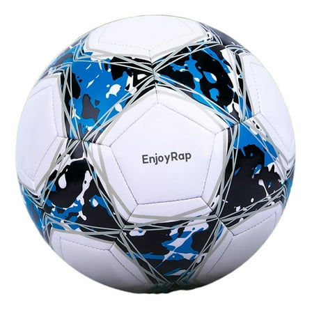 EnjoyRap Foot balls, Soccer Ball, Synthetic Leather, Youth, Kids, Adult,Traditional Soccer Balls