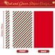 thumbnail image 5 of Rollo navideño WERNNSAI de 43 cm x 10 m de papel de regalo con rayas rojas, 5 of 7