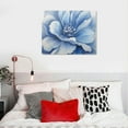 thumbnail image 4 of Nawypu  Blue Flower Canvas Wall Art Flower Blossoming Picture Print Wall Painting Modern Artwork Wall Décor for Bedroom Living Room Bathroom Office, 4 of 4