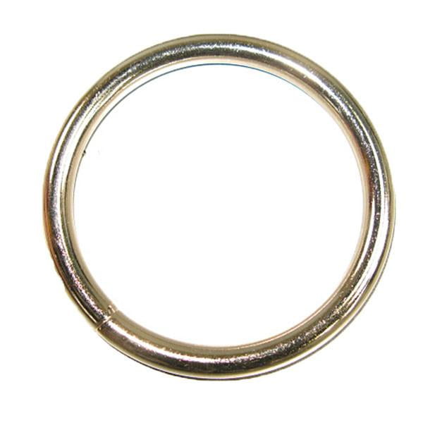 Solid Welded O Ring Nickel Plated 10/pk 1"