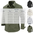 thumbnail image 3 of Mens Stretch Quick Dry Long Sleeve Button Down Tactical Shirts, Multi Pockets Breathable Lightweight Outdoor Work Shirts for Fishing Hunting Camping Travel Spring Fall Army Green, 3 of 9