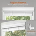 thumbnail image 6 of Chicology Cordless Privacy Faux Wood Blinds 2" Slats with Valance, Room Darkening, White, 36"W x 48"H, 6 of 7