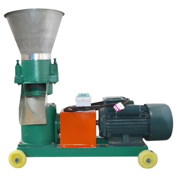 INTBUYING Plant Equipment Feed Pellet Mill Machine 2MM Pellets Press Maker for Animal Cub