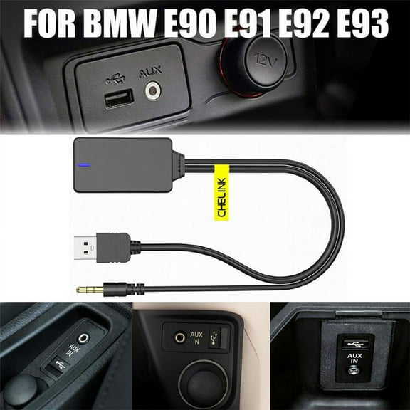 Zyutaosan Aux Wireless Bluetooth Adapter Cable Audio Music Auto Bluetooth For Bmw E90 E91 E92 E93