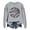Grey, variant on Baseball Print Women Pullover Crew Neck Casual Top Long Sleeve Loose Fit Fleece Hoodie Streetwear Style Beige XL