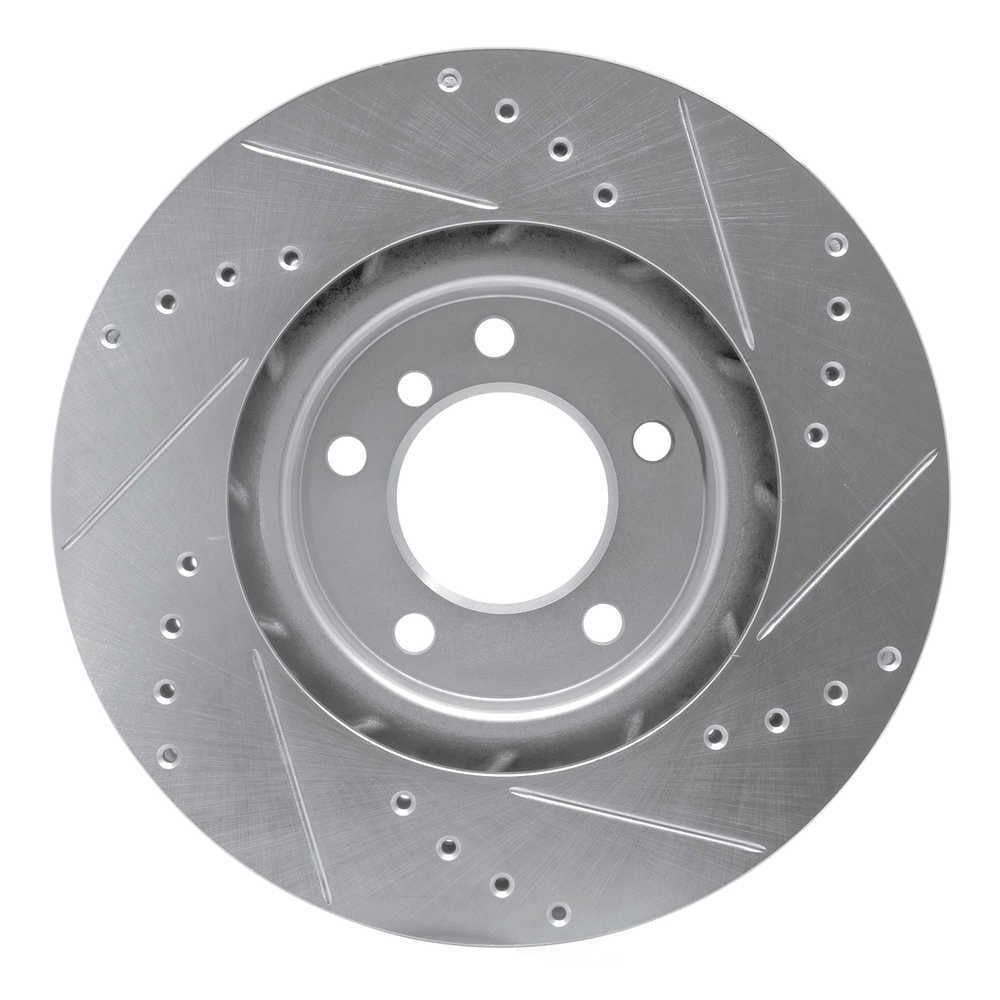 Dynamic Friction Company 631-31037D DFC Brake Rotor - Drilled And Slotted - Silver