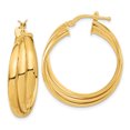 thumbnail image 1 of Bronze Twisted Hoop Earrings Round, 1 of 5