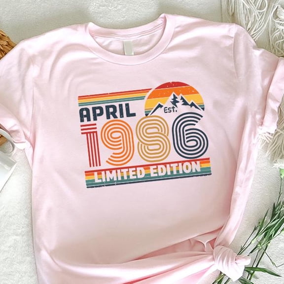 Retro 40th Birthday Shirt 1986 Tshirt Forty and Fabulous Gift 1986 Birthday Tee for Women