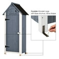 thumbnail image 7 of Mcombo Outdoor Storage Cabinet, Wood Garden Tool Shed (70" Tall) 0770EY, 7 of 7