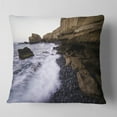 thumbnail image 2 of Designart Rolling Stones at Beach - Seashore Photo Throw Pillow - 16x16, 2 of 5