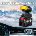 thumbnail image 2 of Battery Powered Heater, Portable Battery Operated Heater, Cordless Battery Operated Heaters for Car/Camping/Office/Outdoor/Indoor, 1500mah Battery Operated Space Heaters (with 15-cell battery), 2 of 8