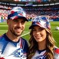 thumbnail image 4 of Cevemin USA 2026 Patriotic Flag Soccer Baseball Cap, Adjustable Sport Printed Sun Hat for Men Women Football Sports Fans Daily Outdoor Wear, 4 of 7