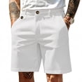 thumbnail image 3 of akafmk Men's Bermuda Shorts 7" Chino Stretch Elastic Waist Fast Dry Casual Dress Work with Pockets for Golf, 3 of 6