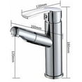 thumbnail image 5 of Grifo para lavabo, grifo para lavabo de baño, grifo de agua, grifo extraíble para fregadero, cabezal rociador, 5 of 5