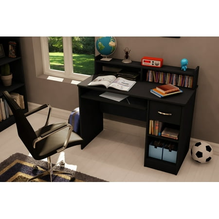 UPC: 0066311043532 | South Shore Axess  Contemporary Desk  Medium Desk Black